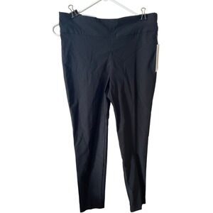 Gloria Vanderbilt Tummy Slimmer Pull On Trouser Black Mid-Rise Skinny Leg 6 Avg